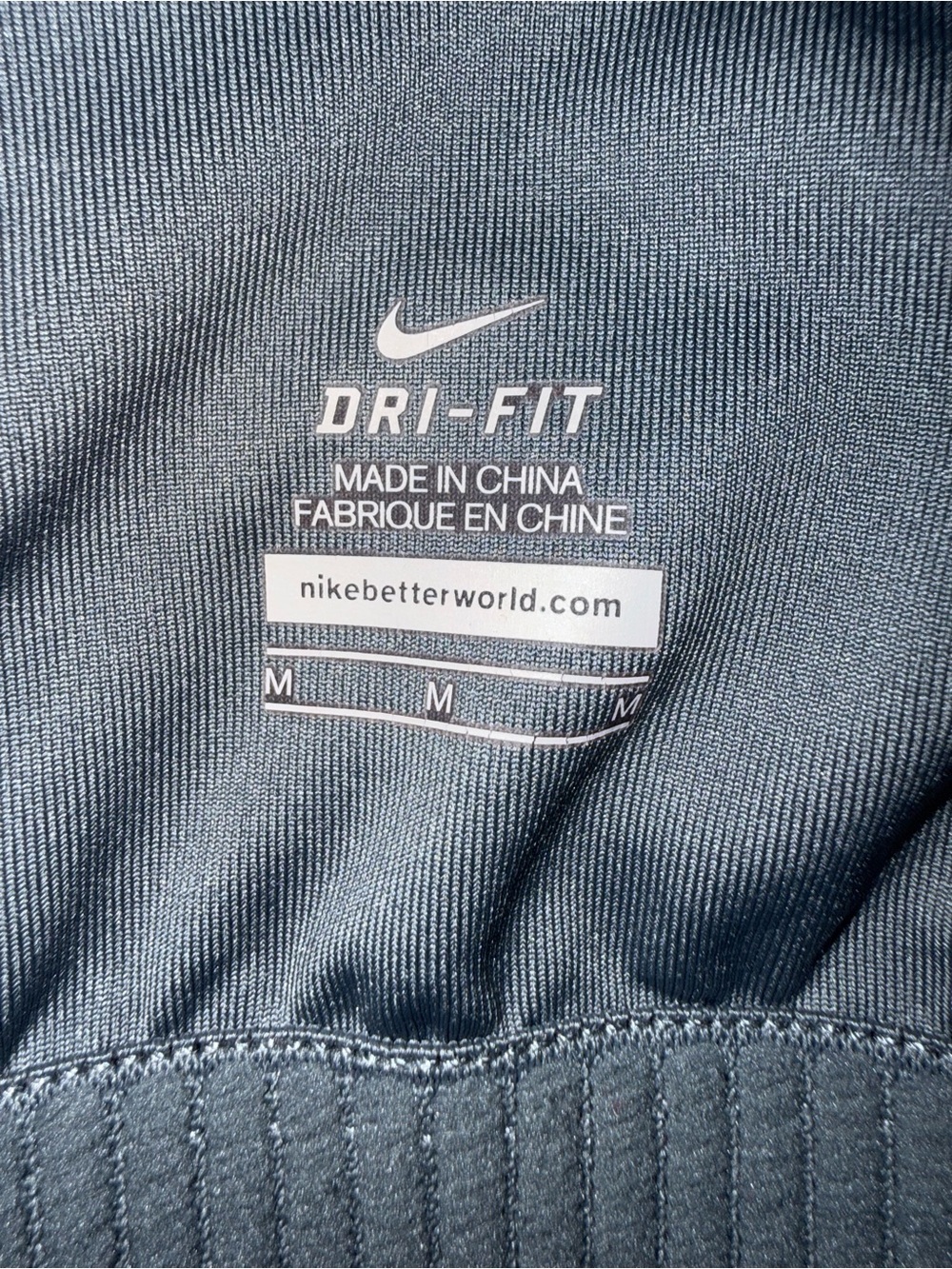 Nike Blue Patterned Racerback Sports Tank - Picture 3 of 3